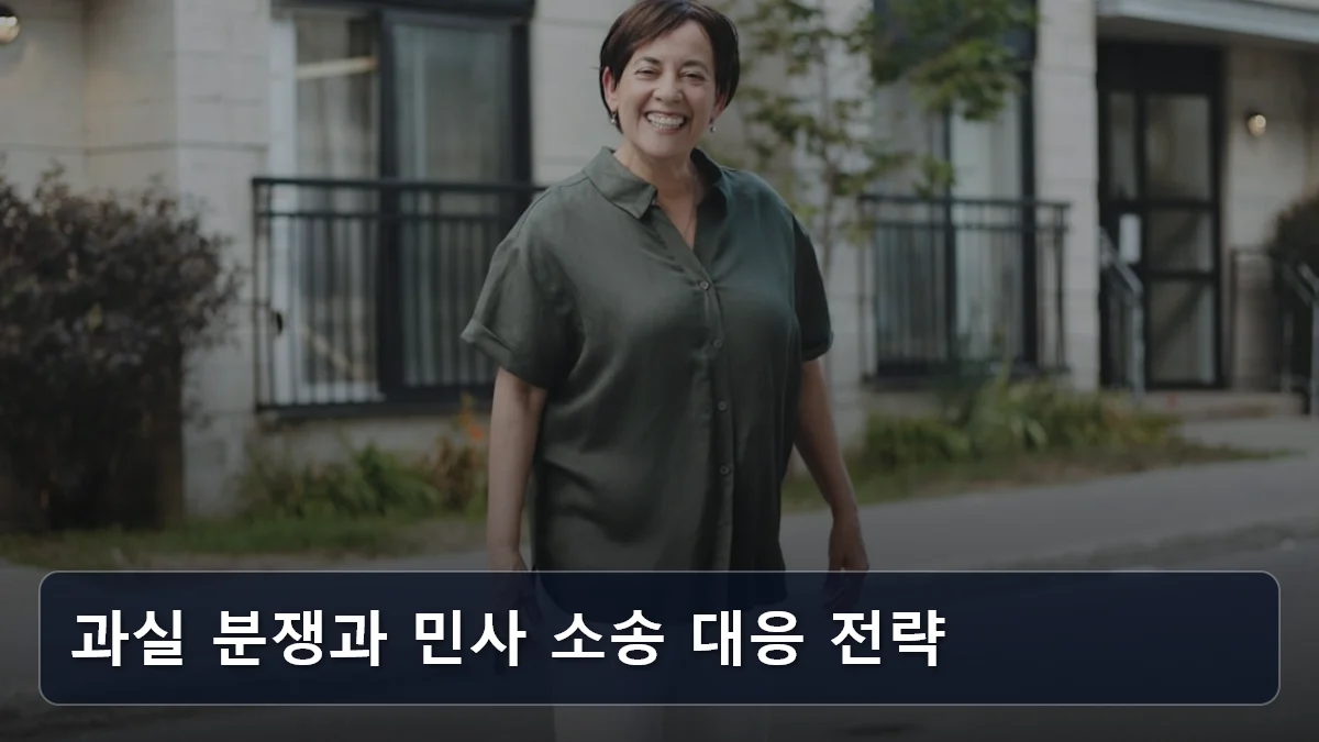 과실 분쟁과 민사 소송 대응 전략 관련 이미지