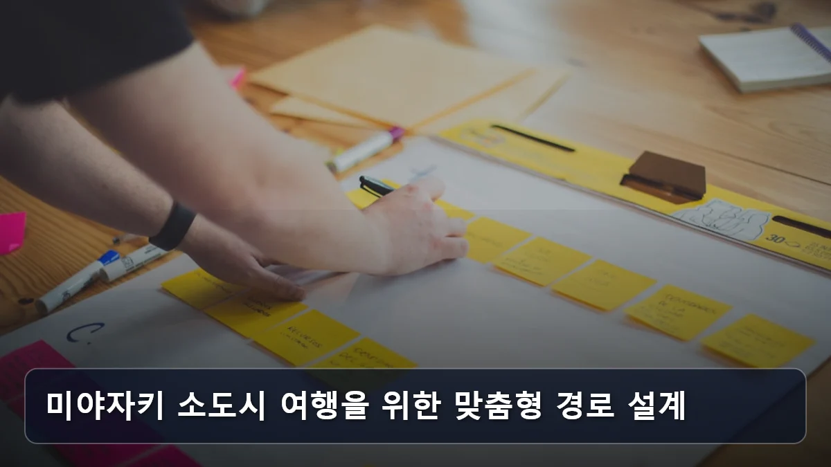 미야자키 소도시 여행을 위한 맞춤형 경로 설계 관련 이미지
