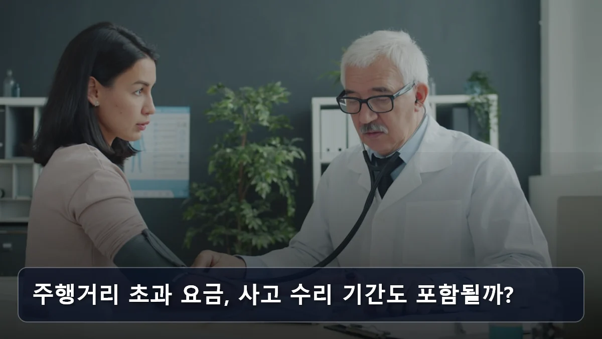 주행거리 초과 요금, 사고 수리 기간도 포함될까? 관련 이미지