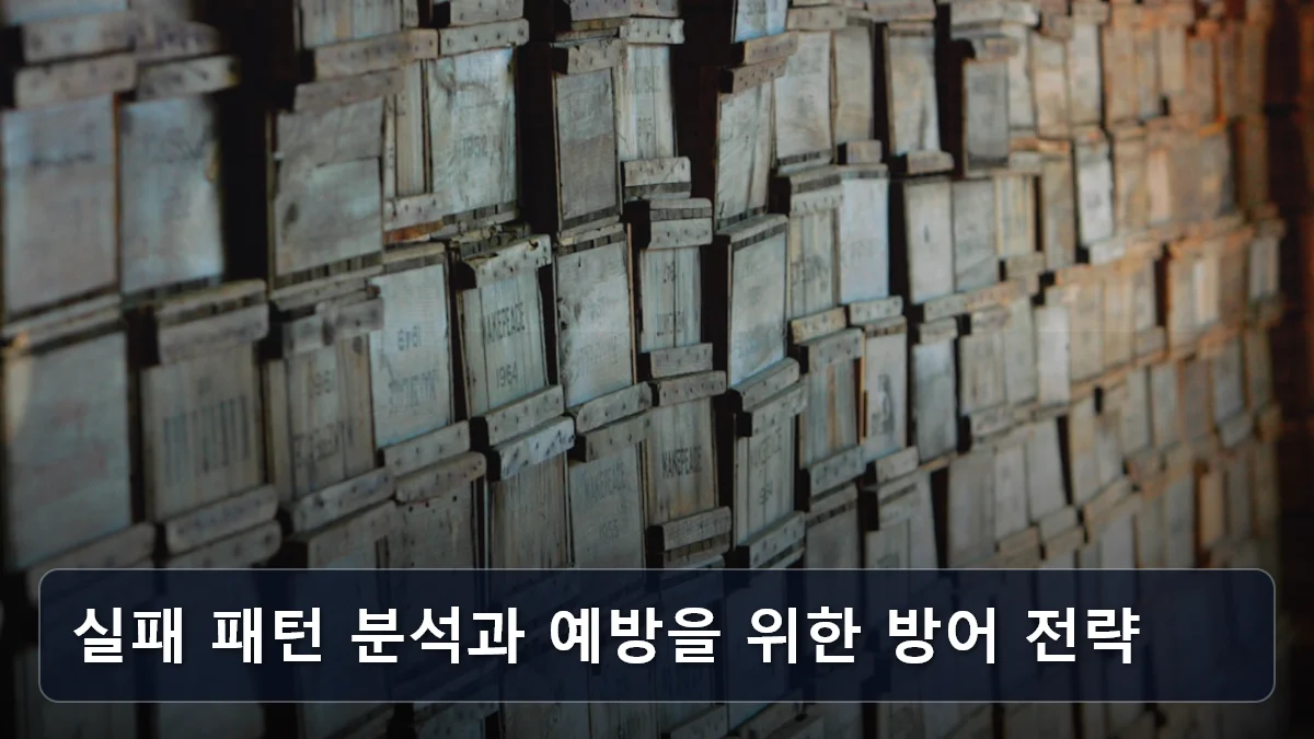 실패 패턴 분석과 예방을 위한 방어 전략 관련 이미지