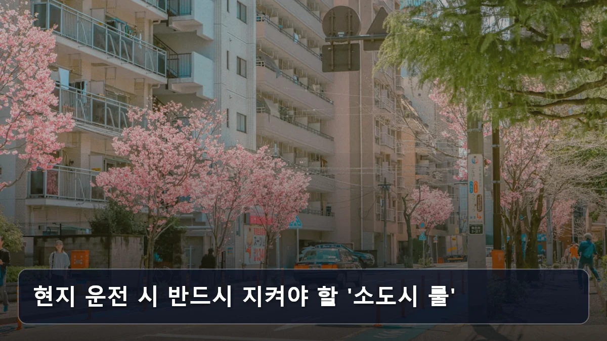 현지 운전 시 반드시 지켜야 할 '소도시 룰' 관련 이미지