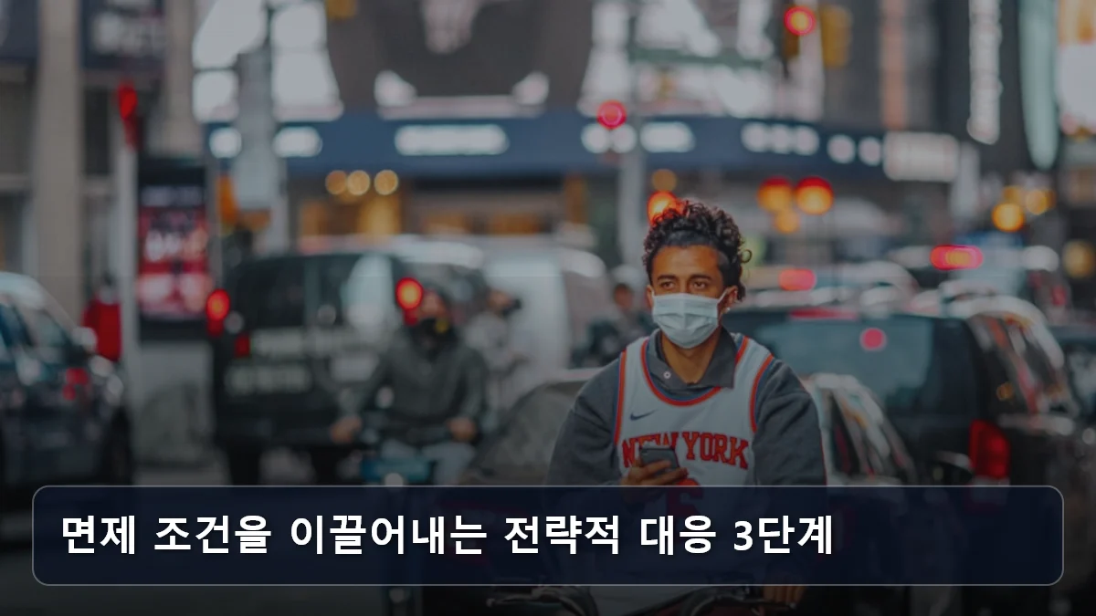 면제 조건을 이끌어내는 전략적 대응 3단계 관련 이미지