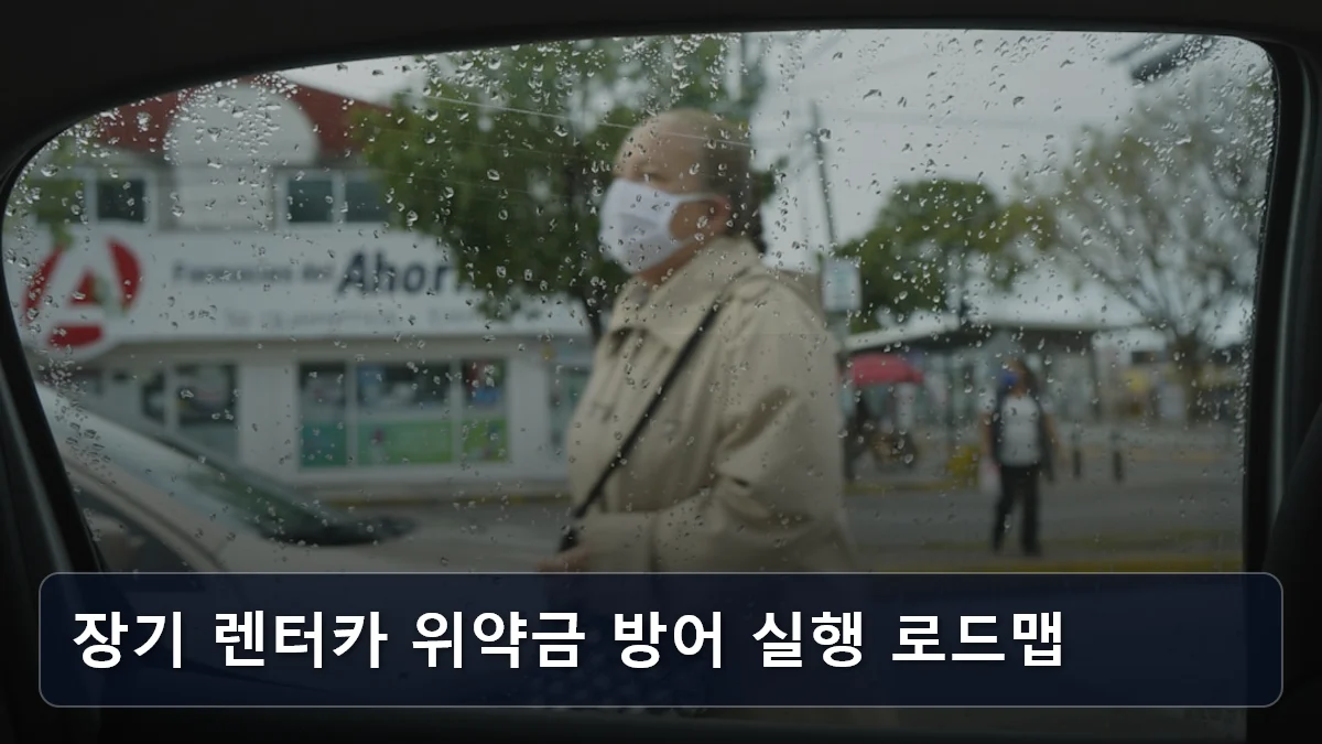 장기 렌터카 위약금 방어 실행 로드맵 관련 이미지