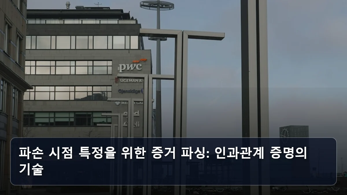 파손 시점 특정을 위한 증거 파싱: 인과관계 증명의 기술 관련 이미지