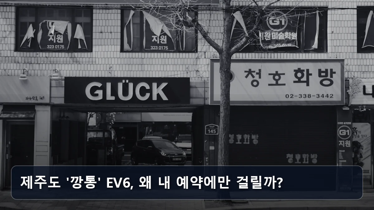 제주도 '깡통' EV6, 왜 내 예약에만 걸릴까? 관련 이미지