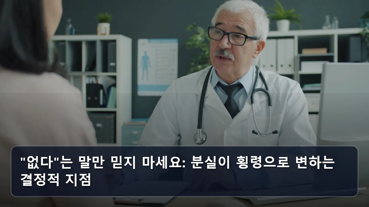 "없다"는 말만 믿지 마세요: 분실이 횡령으로 변하는 결정적 지점 관련 이미지